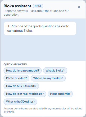 Bioka yapay zeka asistanı